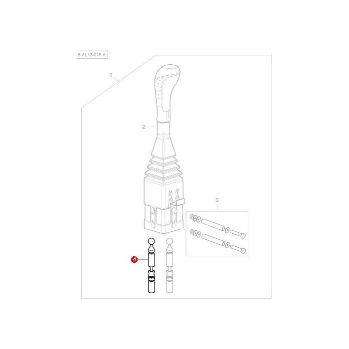 Cable 2400mm Long - AL5020946 - Massey Tractor Parts