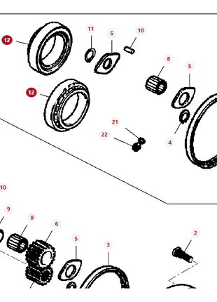 Massey Ferguson - Bearing - 005104366 - Farming Parts