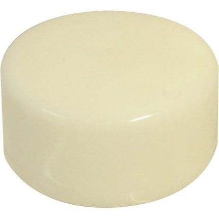 A close-up view of a plain, round, beige plastic cap from Sparex's Carburettors Float (Part No. S.61576).