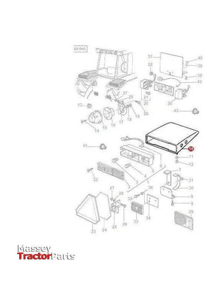 Massey Ferguson Case Assembly L/H - 3385411M91 | OEM | Massey Ferguson parts | Tractor Body-Massey Ferguson-Cabin & Body Panels,Farming Parts,Panels,Tractor Body,Tractor Parts