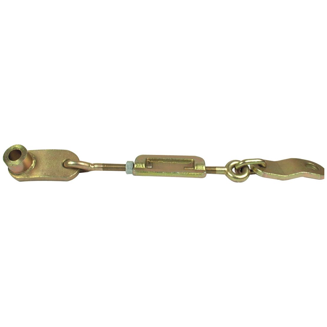 The Stabiliser Chain - Holes Ø20.5mm - Holes Ø22.5mm - Min. Length: 438mm - 1/2 UNF, identified by Sparex Part No.S.41037, is an ideal replacement part for Massey Ferguson equipment and is available as part of the Sparex line of products.