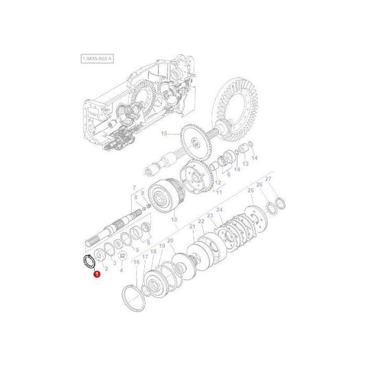 Circlip 4wd Clutch - 1440913X1 - Massey Tractor Parts