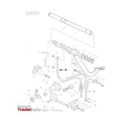 Massey Ferguson Circlip Cable - 3019839X1 | OEM | Massey Ferguson parts | Clutch Cables-Massey Ferguson-Cabin & Body Panels,Circlips,Farming Parts,Hardware,Panels,PTO,PTO & Linkage,Retaining Rings,Towing & Fasteners,Tractor Body,Tractor Parts