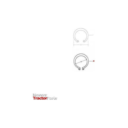Massey Ferguson Circlip External 30mm - 339322X1 | OEM | Massey Ferguson parts | Circlips-Massey Ferguson-Axles & Power Train,Circlips,Farming Parts,Hardware,Retaining Rings,Towing & Fasteners,Tractor Parts,Workshop,Workshop Equipment