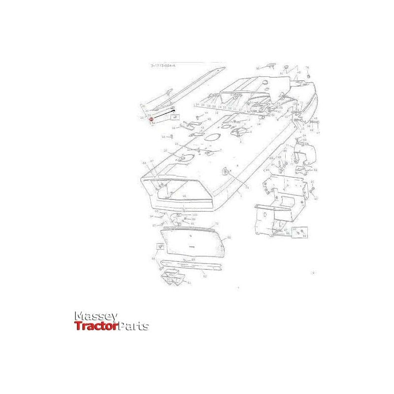 Massey Ferguson Circlip Fastner - 885367M1 | OEM | Massey Ferguson parts | Bonnets-Massey Ferguson-Bonnets & Components,Cabin & Body Panels,Circlips,Farming Parts,Hardware,Retaining Rings,Towing & Fasteners,Tractor Body,Tractor Parts