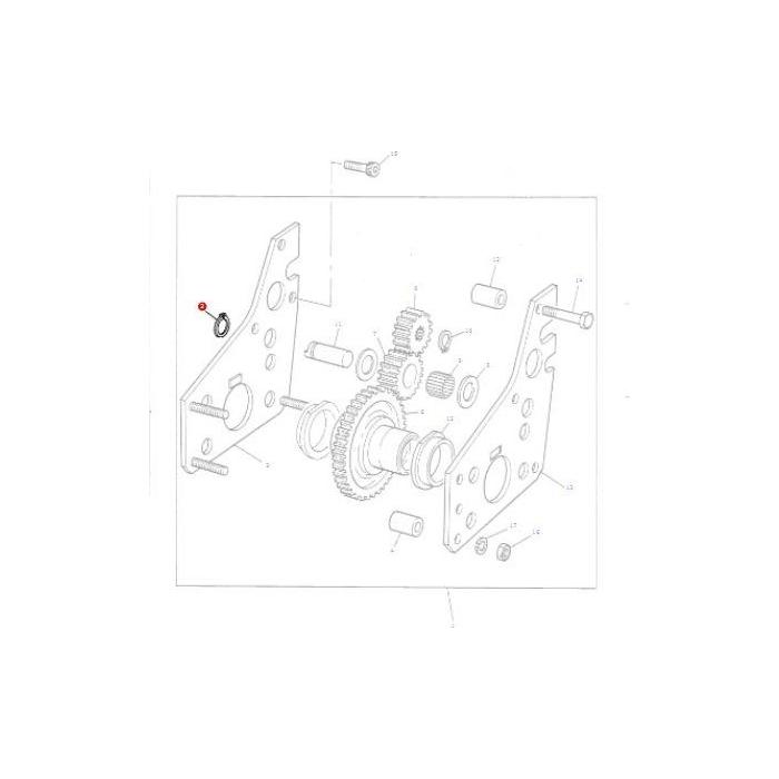 Circlip Gear Train - 22042X - Massey Tractor Parts