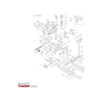 Massey Ferguson Clevis Pin - 3793550M1 | OEM | Massey Ferguson parts | Hitch Kits & Components-Massey Ferguson-Auto Hitch Cables,Cabin & Body Panels,Cables,Clevis Ends & Components,Clevis Pins,Farming Parts,Hardware,Towing & Fasteners,Tractor Parts