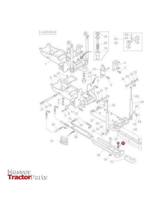 Massey Ferguson Clevis Pin Dragbar - 3792086M1 | OEM | Massey Ferguson parts | Hitch Kits & Components-Massey Ferguson-Auto Hitch Cables,Cabin & Body Panels,Cables,Clevis Ends & Components,Clevis Pins,Farming Parts,Hardware,Towing & Fasteners,Tractor Parts