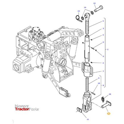 Massey Ferguson Clevis Pin - 4303324M2 | OEM | Massey Ferguson Parts-Massey Ferguson-Clevis Ends & Components,Clevis Pins,Farming Parts,Hardware,Levelling Boxes & Components,Linkage,PTO & Linkage,Towing & Fasteners,Tractor Parts
