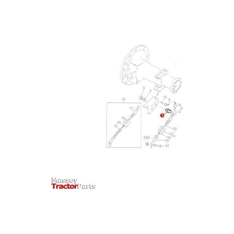 Massey Ferguson Clevis Pin - 646101M2 | OEM | Massey Ferguson parts | Linkage-Massey Ferguson-Clevis Ends & Components,Clevis Pins,Farming Parts,Hardware,Linkage,PTO & Linkage,Stabilisers,Towing & Fasteners,Tractor Parts