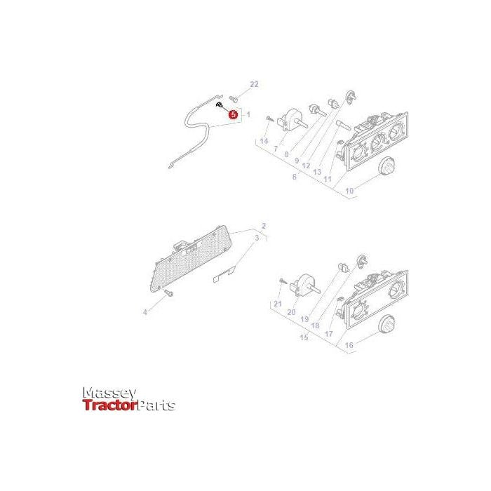 Clip Heater Cable - 1696477M1 - Massey Tractor Parts