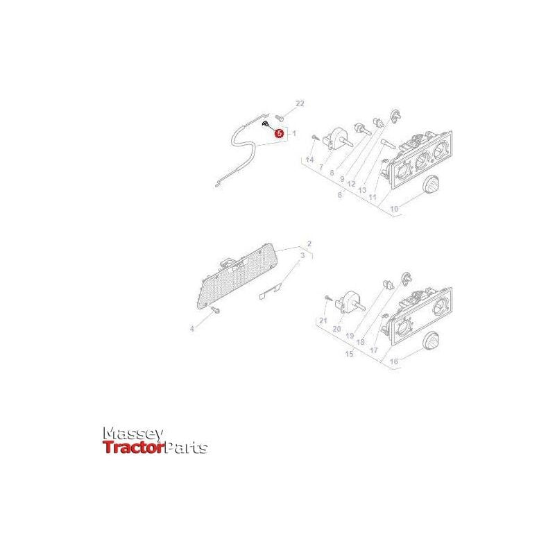 Massey Ferguson Clip Heater Cable - 1696477M1 | OEM | Massey Ferguson parts | Cabin Heater & Heater Accessories-Massey Ferguson-Cab Accessories,Cabin & Body Panels,Cabin Heater & Heater Accessories,Farming Parts,Tractor Parts