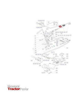 Massey Ferguson Clip Throttle Rod - 894224M1 | OEM | Massey Ferguson parts | Throttle-Massey Ferguson-Cabin & Body Panels,Cables,Farming Parts,Throttle,Tractor Parts