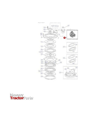 Massey Ferguson Clutch Assy 11 - 3620401M91 | OEM | Massey Ferguson parts | Clutch Assemblies-Massey Ferguson-Axles & Power Train,Clutch Assemblies,Clutch Kits & Assemblies,Clutches & Flywheels,Farming Parts,Tractor Parts