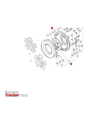 Massey Ferguson Clutch Assy - 3701014M92 | OEM | Massey Ferguson parts | Clutch Assemblies-Massey Ferguson-Axles & Power Train,Clutch Assemblies,Clutch Kits & Assemblies,Clutches & Flywheels,Farming Parts,Tractor Parts