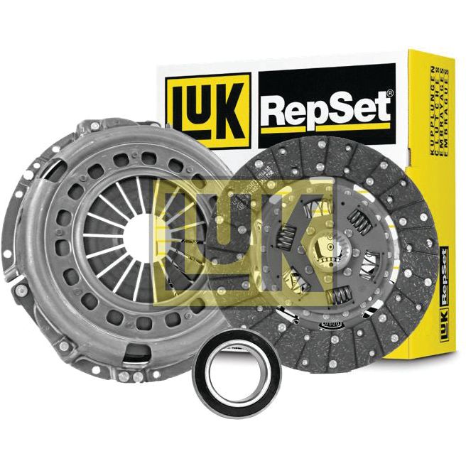 Sparex Clutch Kit with Bearings - S.146688, featuring an organic single cover pressure plate, clutch disc, and release bearing, with a branded box in the background.