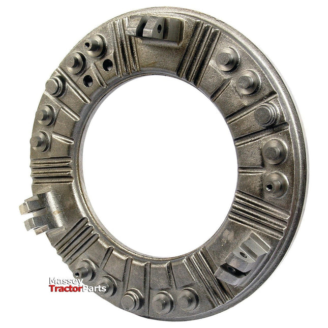 A meticulously detailed metal clutch pressure plate, bearing the "Sparex" brand in the bottom left corner, perfectly compatible with Sparex Massey Ferguson models (Part No. S.114116).