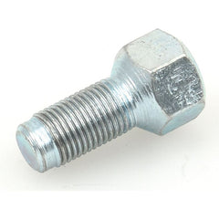 Cone Wheel Bolt with a threaded shaft and hexagonal head, made of metallic material with BZP Clear Passivation, placed on a white background. Product Name: Cone Wheel Bolt, 1/2'' x 1 1/2'' (UNF) | Sparex Part No.S.2744 by Sparex.
