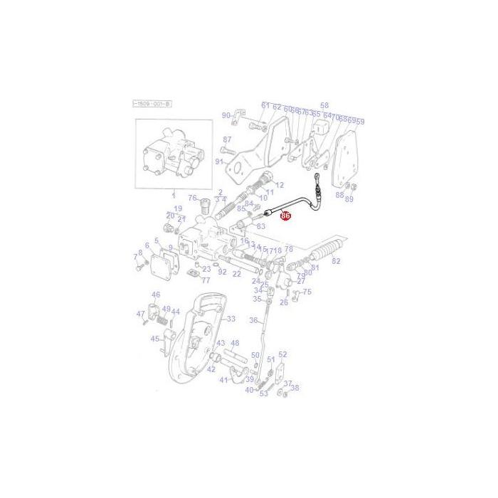 Control Cable - 1679874M93 - Massey Tractor Parts