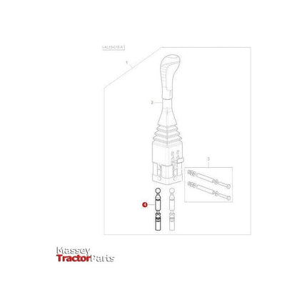 Massey Ferguson Control Cable 1800mm - AL5020943 | OEM | Massey Ferguson parts | Hydraulics-Massey Ferguson-Cables,Farming Parts,Hydraulic Valves,Hydraulics,Levers,Spares & Components,Tractor Parts