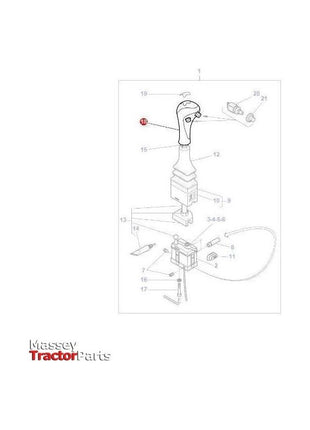 Massey Ferguson Control Lever - AL5020377 | OEM | Massey Ferguson parts | Hydraulics-Massey Ferguson-