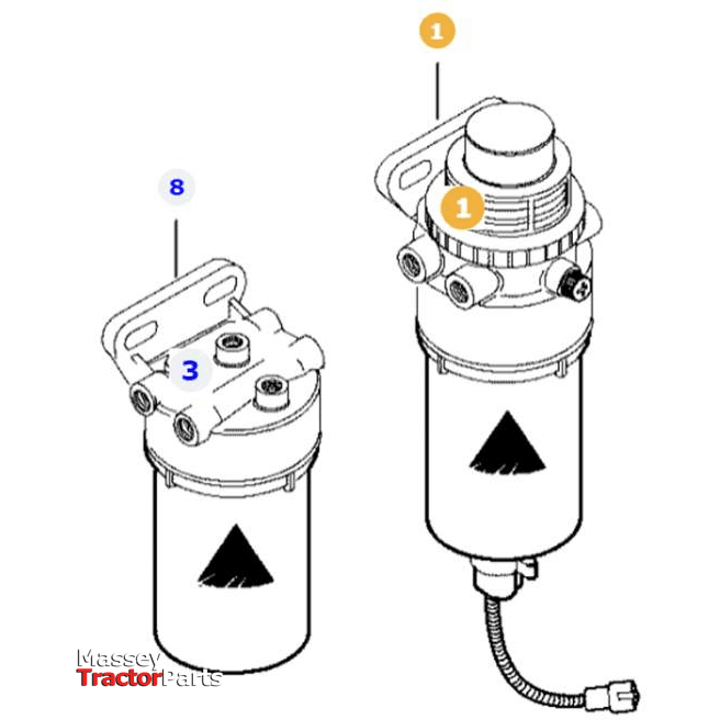 Massey Ferguson Conversion Kit - V837091152 | OEM | Massey Ferguson parts | Fuel-Massey Ferguson-Engine & Filters,Farming Parts,Filters,Fuel,Tractor Parts