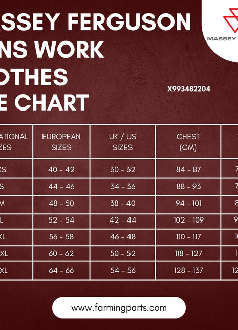 Massey Ferguson S Collection Bib & Brace – Durable & Comfortable Workwear | X993482204