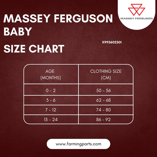 Massey Ferguson Baby Dino Raktor Long-Sleeve Bodysuit – 100% Cotton | X993602301