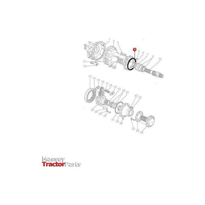Massey Ferguson Cork Gasket - 516389M2 | OEM | Massey Ferguson parts | Axles & Power Transmission-Massey Ferguson-Axles & Power Train,Farming Parts,Rear Axle,Seals,Seals & Gaskets,Tractor Parts
