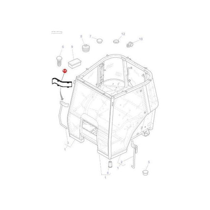 Cover R/H - 4273312M1 - Massey Tractor Parts