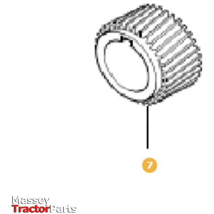 Massey Ferguson Crankshaft Gear- 4224833M1 | OEM | Massey Parts-Massey Ferguson-