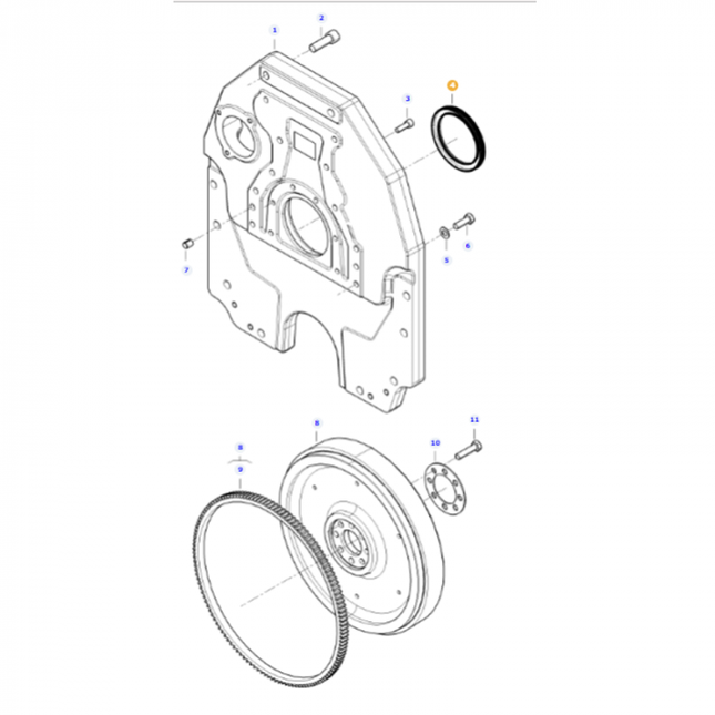 Crankshaft Seal - V837091172 - Massey Tractor Parts