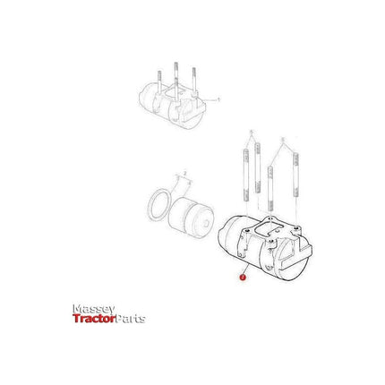 Massey Ferguson Cylinder Lift Arms - 1671082M1 | OEM | Massey Ferguson parts | Axles & Power Transmission-Massey Ferguson-Farming Parts,Hydraulic Cylinders & Rams,Hydraulics,Tractor Hydraulic,Tractor Parts