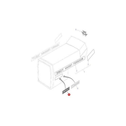 Decal 12x12 - 3698049M2 - Massey Tractor Parts