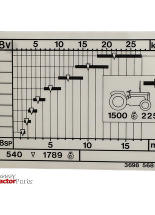 Decal - 3698568M1 - Massey Tractor Parts