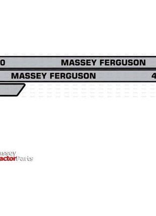 Decal Set - Massey Ferguson 4270 - S.118320 - Massey Tractor Parts