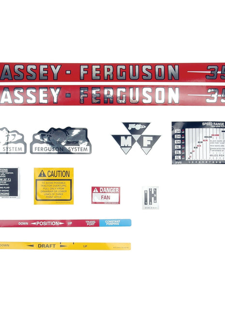 Decal Set - Massey Ferguson 35
 - S.60007 - Massey Tractor Parts