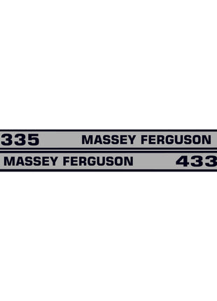 Decal Set - Massey Ferguson 4335 - S.118322 - Massey Tractor Parts