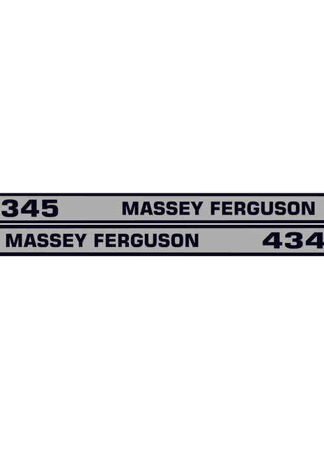 Decal Set - Massey Ferguson 4345
 - S.118323 - Massey Tractor Parts