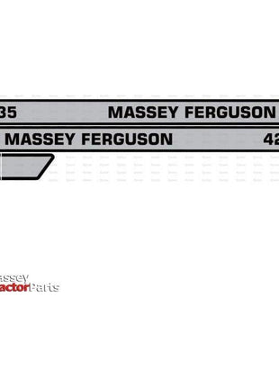Decal Set - Massey Ferguson 4235
 - S.118314 - Massey Tractor Parts