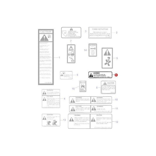 Decal Warning - 3595685M1 - Massey Tractor Parts