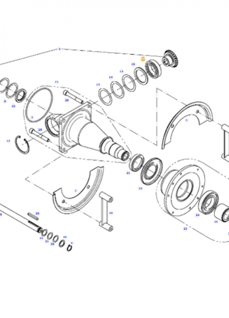 Deep Groove Ball Bearing - X605511211001 - Massey Tractor Parts