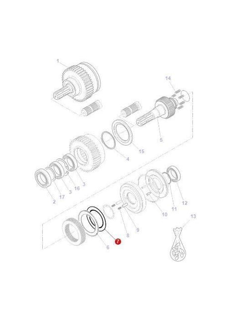 Disc Front PTO - 3907494M91 - Massey Tractor Parts