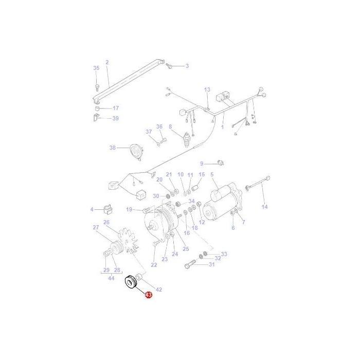 Double Pulley  - 3596448M1 - Massey Tractor Parts