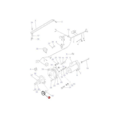 Double Pulley  - 3596448M1 - Massey Tractor Parts