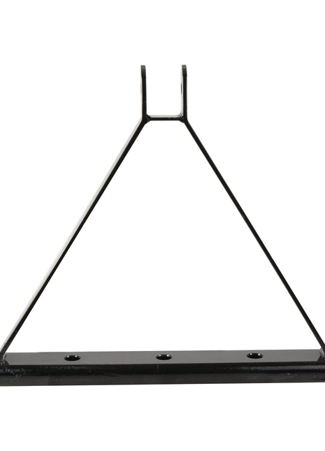The Sparex Drawbar Hitch System (Cat. 2) with part number S.144791 features a black metal frame with a triangular structure and a flat base containing three holes (each with a diameter of 26mm), commonly used as a support bracket.