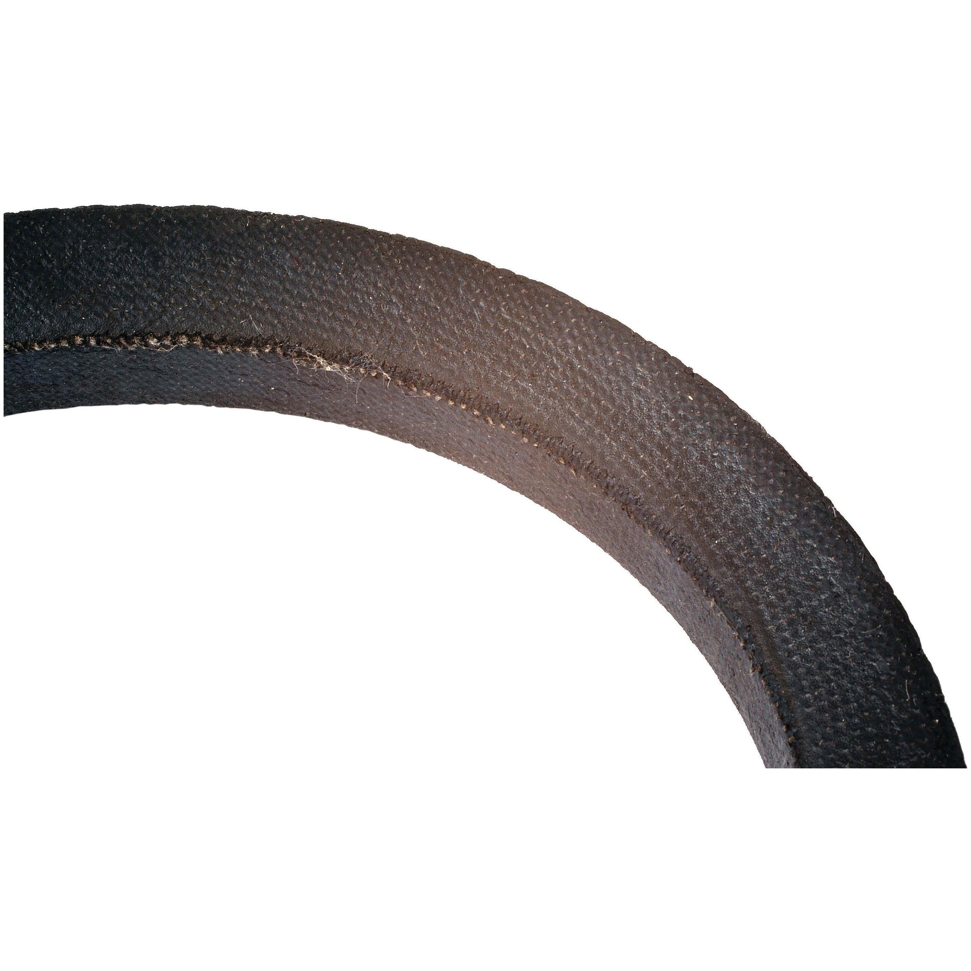 Close-up of a curved section of dark textured material with a seam running along its length, possibly part of a Sparex drive belt like the 3780138M91 (Sparex Part No.S.149092).