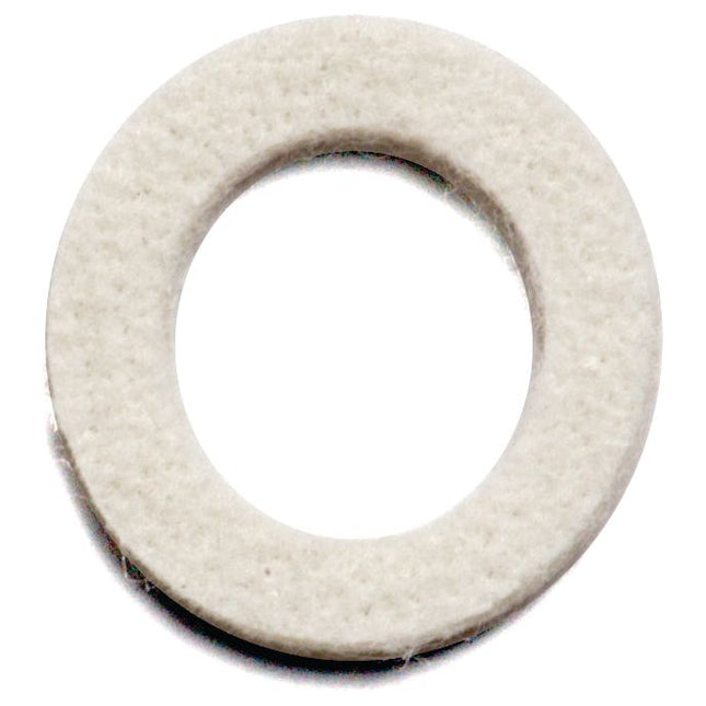The Dust Seal - Felt, Sparex Part No. S.40220 by Sparex, is a white circular felt washer with a central hole, designed specifically for use as a dust seal in Massey Ferguson and Landini machinery.