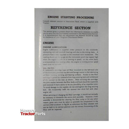 Massey Ferguson 23C Engine Operators Manual - 819050M1 | OEM | Massey Ferguson parts | Manuals-Massey Ferguson-Farming Parts,Repair & Reference Manuals,Tractor Parts,Workshop & Merchandising,Workshop Equipment