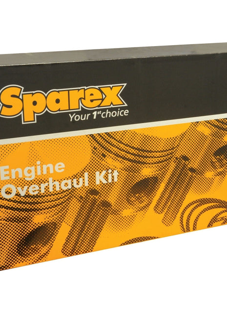 A Sparex Engine Overhaul Kit without Valve Train (Semi Finished) - S.41887 box with the text "Your 1st choice" and images of engine pistons displayed on the packaging, specifically designed for a Perkins Engine AD3.152.